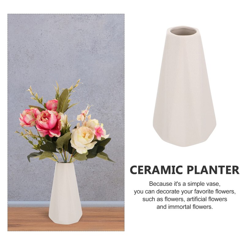 GRIRIW Decorative Ceramic Vase Flower Pots for Home Hotel Hydroponic