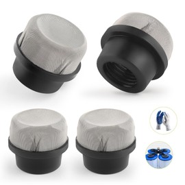4 PCS 190106Z Air Bleeder Screen Cap for Clear Plus Pentair Clean EasyClean D.E. Quad D.E Filters Stainless Steel Pool Filter Air Bleeder Screen Filter Cap Replacement Parts for Air Valve Strainer Cap