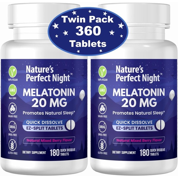 Does not apply | Melatonin 20Mg | 180 Quick Dissolve