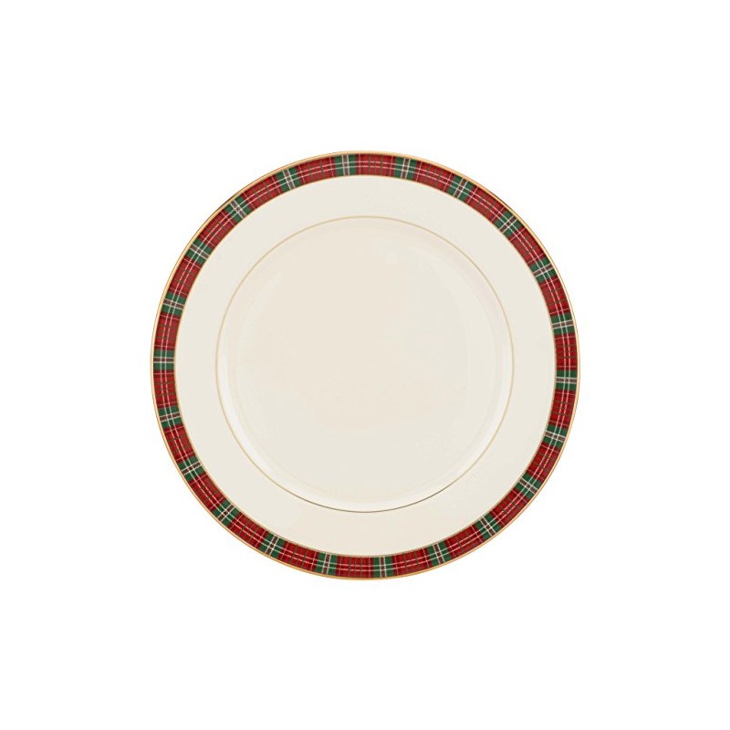Lenox Winter Greetings Plaid Dinner Plate