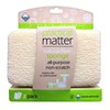 CleanLogic Practical Matter Kitchen Sponge, Pack of 2 Cotton Fiber All-Purpose Dish