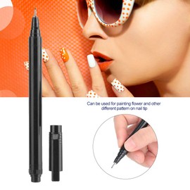 BTER Nail DIY Pen, Nail Art Pen, Professional Nail Painting Pen, Comfortable Black, Easy to Use for Home for Manicure Shop (Black)
