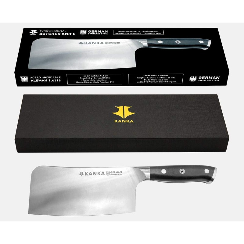 KANKA 7 inch Meat Cleaver Knife – Professional Knife for