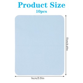 MBAIYO 10 Pcs Shammy Microfiber Cleaning Cloth for Glasses, 6x7 Inch Assorted Colors Cleaning Cloths for Glasses Soft Absorbent Suede Cloth for Eyeglasses Phone Screens Lenses