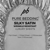 Satin Sheets Full [4-Piece, Grey] Hotel Luxury Silky Bed Sheets