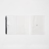 Daigo N1940 Note Cover, isshoni, Pen Case, A5 R, Clear