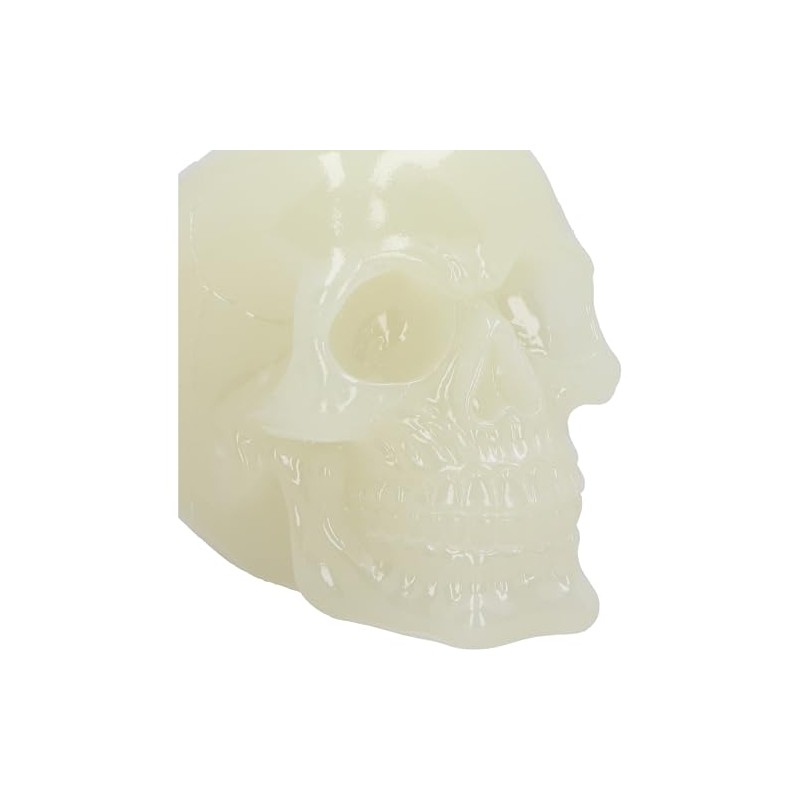 Nemesis Now Phosphorescent Glow in Dark Skull Figurine, Resin, Luminous