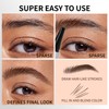 Liquid Eyebrow Pencil - Tattoo Eyebrow Pen with Fork-Tips Long-lasting