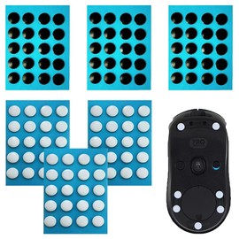 YUHENGCT Universal Mouse Sole, Round 120, 0.2 inch (6 mm), For Gaming Mouse, High Purity PTFE Material, Anti-Slip, Durable, Ultra Low Friction, Smooth Gliding, Replacement for Mouse Feet (60 Tablets