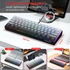 Snpurdiri 60% Wired Gaming Keyboard, 61 Keys RGB Backlit Ultra-Compact