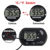 2Pack Digital Aquarium Thermometer with Large LCD Display, Reptile Thermometer
