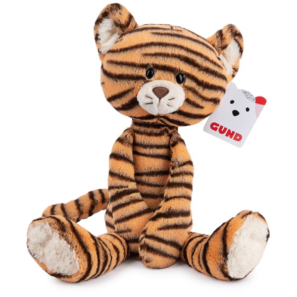 GUND Take-Along Friends, Effe Tiger Plush Stuffed Animal for Ages 1 and Up, Orange/Black, 15"