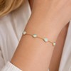 STARCHENIE Opal Bracelet for Women Simple Teardrop Bracelet 14K Gold