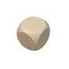 5 x Wooden Dice with Simple Dice 30 mm 3
