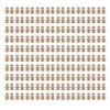200 Set Chicago Screws 0.3x0.2in Pure Copper Glossy Durable Round