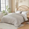 DOZ 100% Long Staple Cotton Duvet Cover Set, Soft Sateen