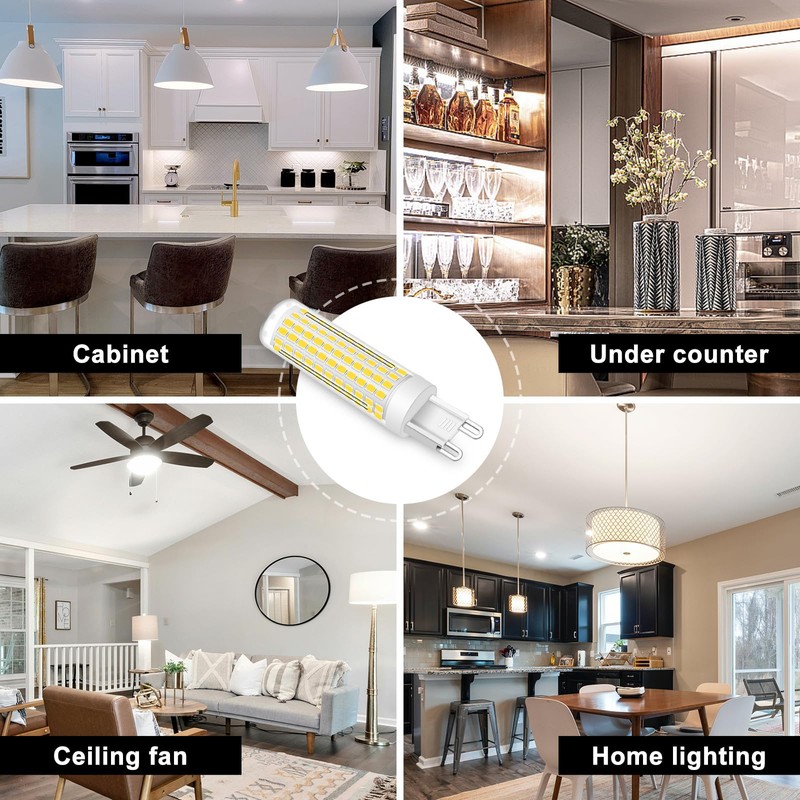 TZHILAN G9 LED Bulb 10W, 100W G9 Halogen Bulb Equivalent,