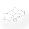 BekkiB 7767-Set of 5 Stars Cookie Cutters in the Shape