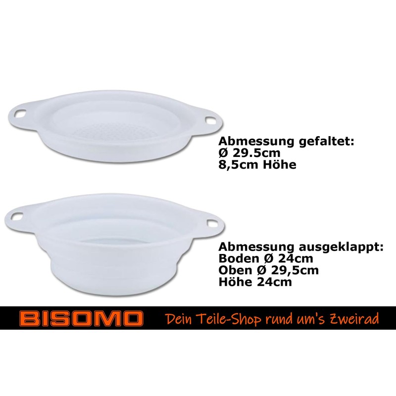 2 x Foldable Kitchen Strainers, Collapsible to Only 8.5 cm