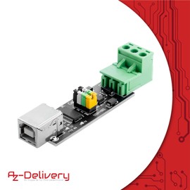 AZDelivery FT232 USB 2.0 to TTL RS485 Serial to USB Adapter | Serial Converter Adapter Module Interface Board