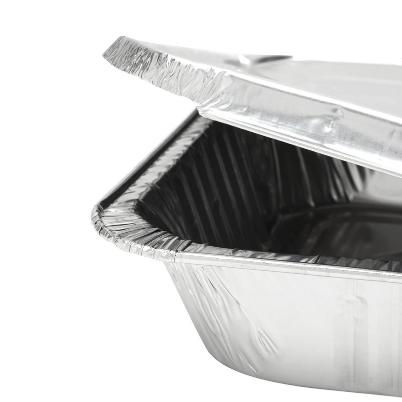 Juvale 20-Pack Half Size Aluminum Pans with Lids - 9x13