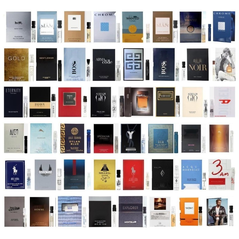 Cologne 11 Pack of 0.06 Ounce Sample Vials Personal Fragrance