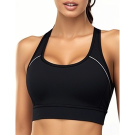 Sports Bras for Women High Support, Adjustable High Impact Sports Padded Seamless Scoop Neck Comfortable Bras(S)