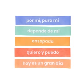 Base by REN | Bandas de Resistencia elásticas con 5 Niveles. Ideales para Hacer Ejercicio y rutinas en casa, Entrenamiento y Gimnasio I Ligas de Resistencia