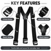 Men’s Adjustable Suspenders for Holding Pants – 2.5 cm Polyester