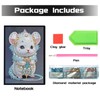 DCIDBEI Diamond Painting Sketchbook Mouse A5 Blank Diamond Painting Notebook