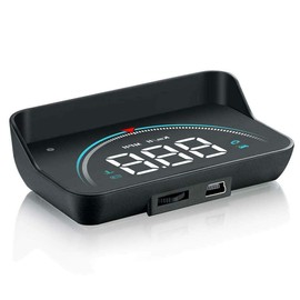 Car HUD Display, Riloer Car Head Up Display Projector Digital Speedometer with 5.5 Inch HD Displayscreen, OBDII Interface, RPM, Voltage, Overspeed Alarm, Engine Fault Alarm