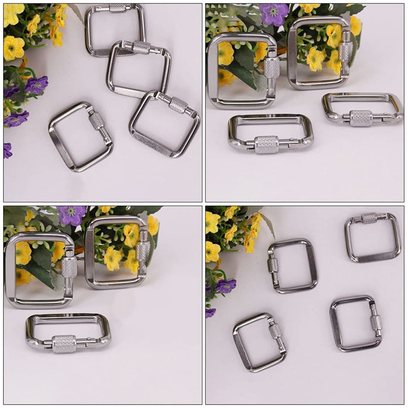 ifundom 3pcs Stainless Steel Square Quick Link Heavy Duty Locking