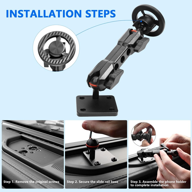 West-xingzhe Magnetic Phone Mount for 2024+ Jeep Wrangler Jl 2/4