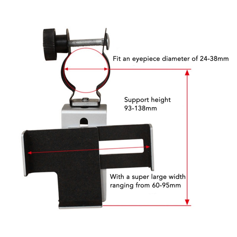 Cellphone Telescope Adapter Mount Universal Phone Scope Mount Work With