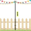 Sprimden 10ft String Light Poles for Outdoors, Outside Light Poles