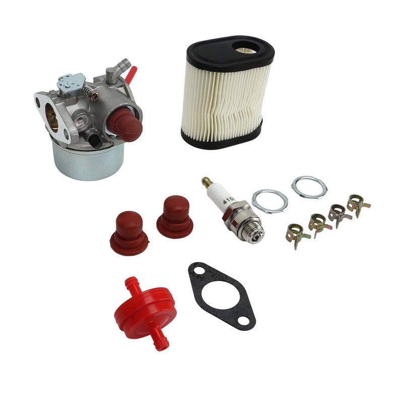Carburetor 640350 Spark Plug Air Filter Fuel Filter Kit Replacement