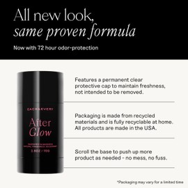 Each & Every Aluminum Free Deodorant for Women & Men - All Natural Deodorant for Sensitive Skin, EWG Verified - Clean, Baking Soda-Free, Plant-Based Fragrance, Raspberry & Mandarin, 2.5oz