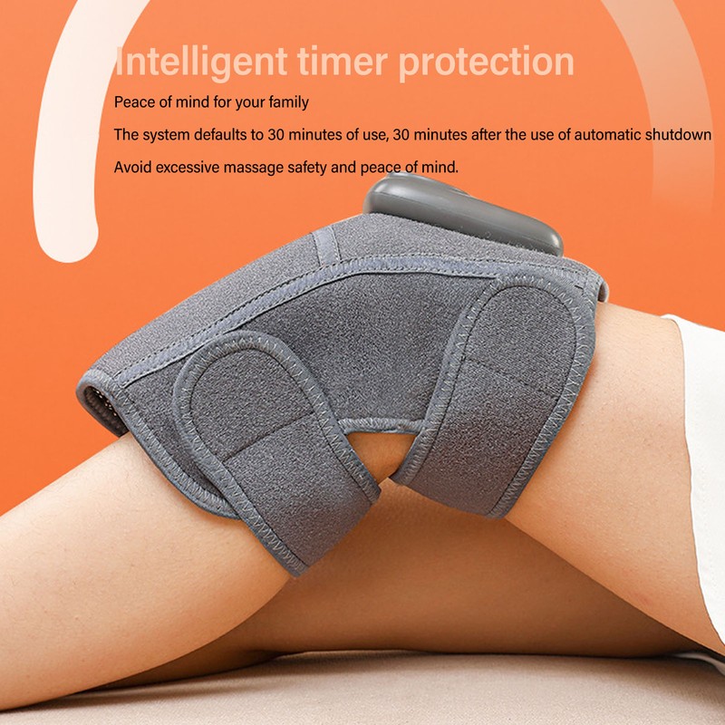 Knee Massager Vibration Single with Multiple Modes Adjustable Strap USB