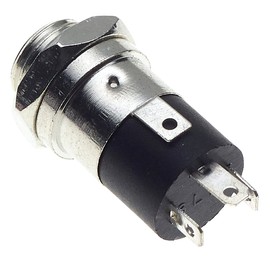 3.5mm Jack Socket 4 Pin Stereo Chassis - Solder Connection with 4 Ports and Locking Nut for Headphone Audio