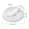 sourcing map Round Pull Ring, 1 Piece 3 Inch Stainless