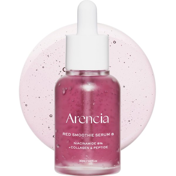 ARENCIA Arencia Red Collagen + Peptide Smoothie Serum, 8% Niacinamide,