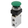 JDYYICZ 1/4" NPT Green Momentary Push Button 3 Way 2