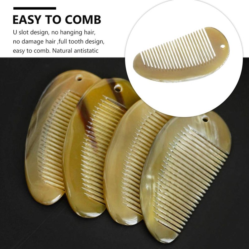 Healifty 1pc Yak Horn Comb-Wide Tooth Hair Comb - Breezelike