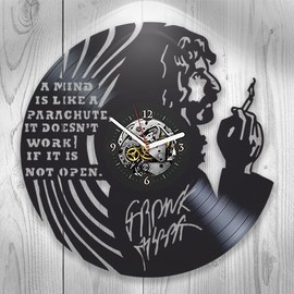 Frank Zappa Vinyl Wall Clock, Frank Zappa Gift For Man, Wall Clock Vintage, Frank Zappa Xmas Gift, Wall Clock Large, Frank Zappa Gift For Man, New Year Gift, Frank Zappa Vinyl Wall Clock