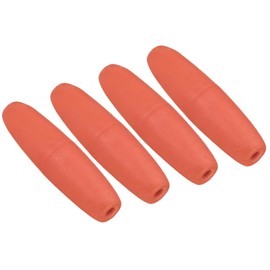 PATIKIL 6.69" x 1.97" Rope Float Buoy, 4 Pcs 160g Deep Water Floats Rope Float Buoy Great for Trail Markers Dock Floats Kayak Boats Swimming Pool, Red