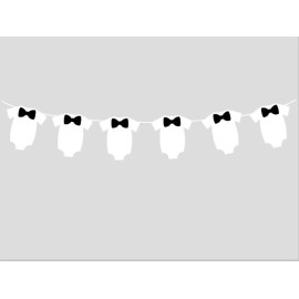 Handmade 4" Tall Little Man Garland, Little Man Banner, Little Man Party Decoration