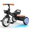 Umatoll Tricycle for Toddlers 2-5 Year Old, Ajustable Toddler Bike