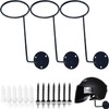 YOOHUA 3PCS Helmet Holder Rack Hook Helmets Stand Wall Mount