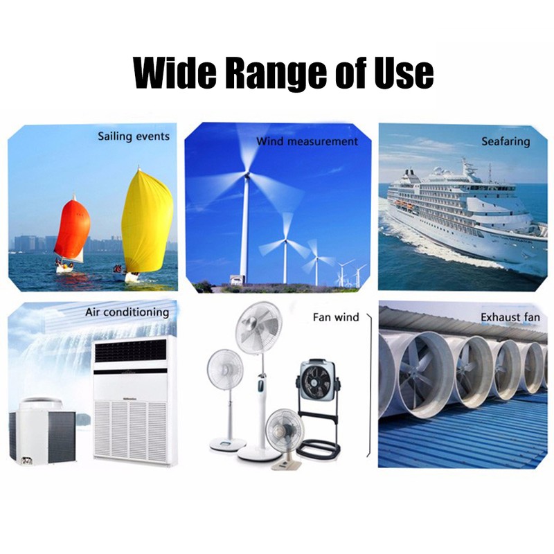 UA965 High Accuracy Mini Digital Anemometer Hand‑Held Wind Speed Meter