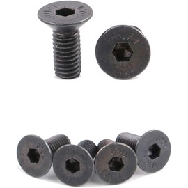 8Pcs Black Bike Lock Shoe Cleat Mounting Screw for SPD Self-Locking Pedal Lock Steel, Components Pedal Parts